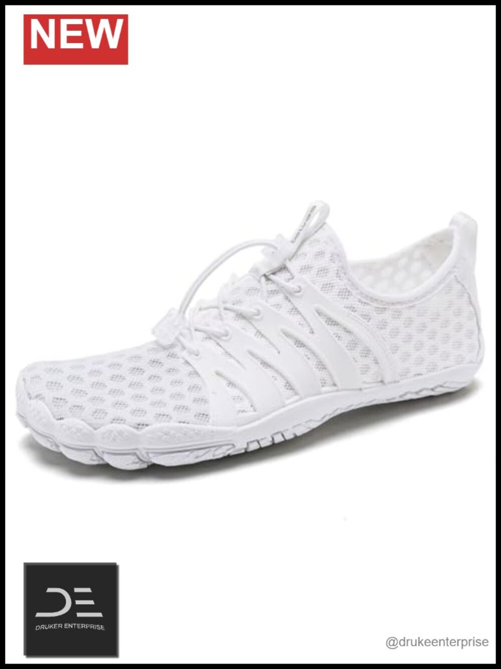 Quick-Dry Barefoot Water Shoes with Drainage Holes, Non-Slip Rubber Sole for